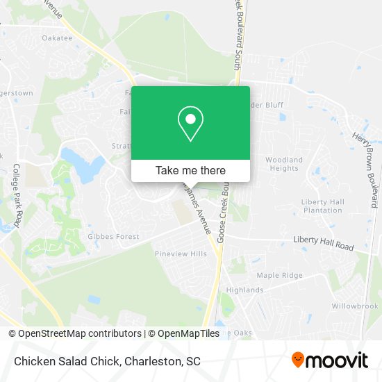Mapa de Chicken Salad Chick