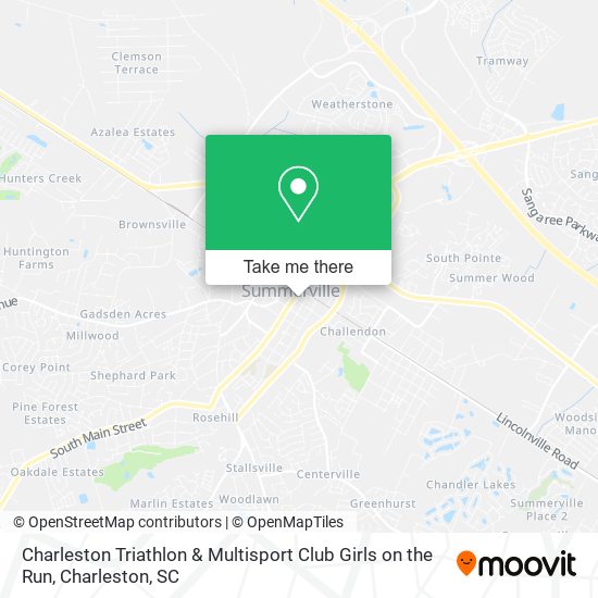 Mapa de Charleston Triathlon & Multisport Club Girls on the Run