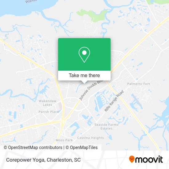 Corepower Yoga map