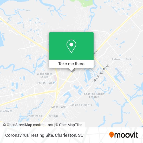 Mapa de Coronavirus Testing Site