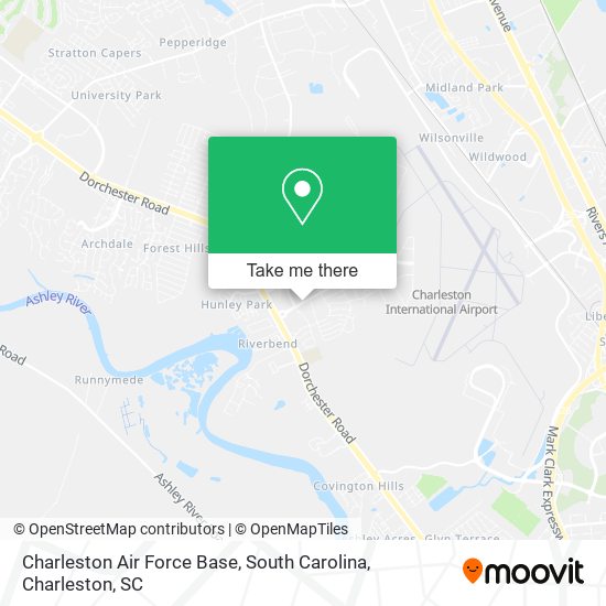 Mapa de Charleston Air Force Base, South Carolina