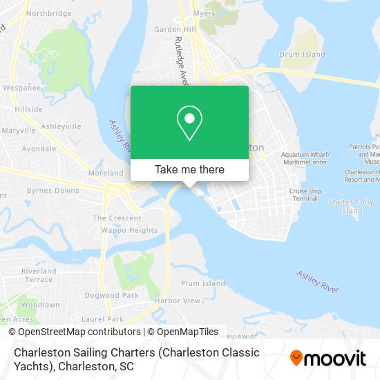 Mapa de Charleston Sailing Charters (Charleston Classic Yachts)