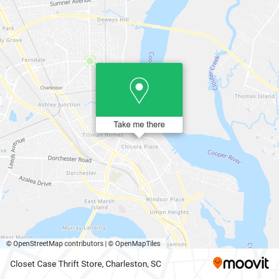 Mapa de Closet Case Thrift Store
