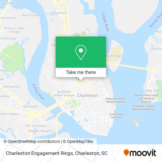 Charleston Engagement Rings map