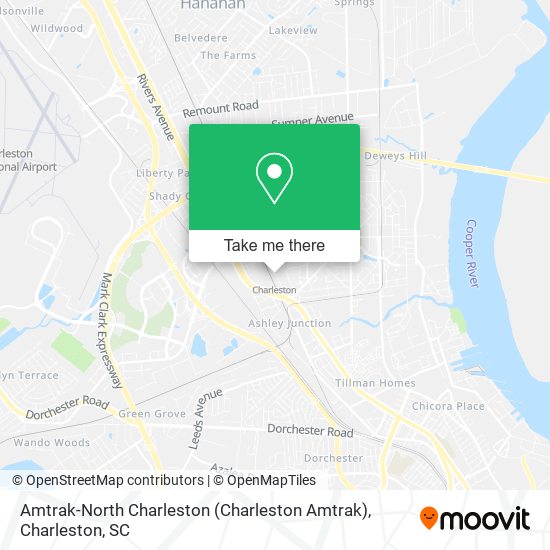 Amtrak-North Charleston (Charleston Amtrak) map