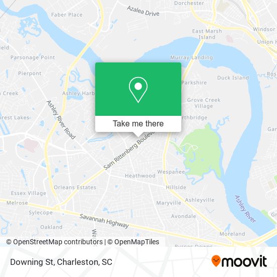 Mapa de Downing St