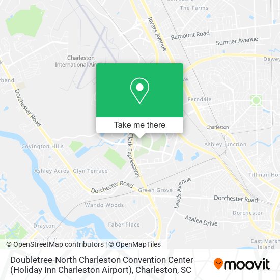 Mapa de Doubletree-North Charleston Convention Center (Holiday Inn Charleston Airport)
