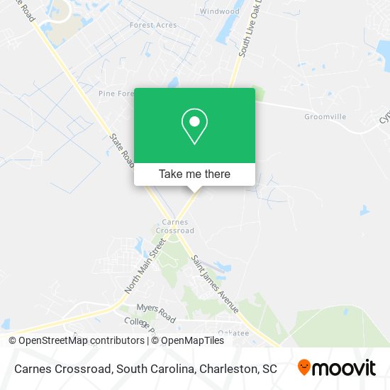 Mapa de Carnes Crossroad, South Carolina