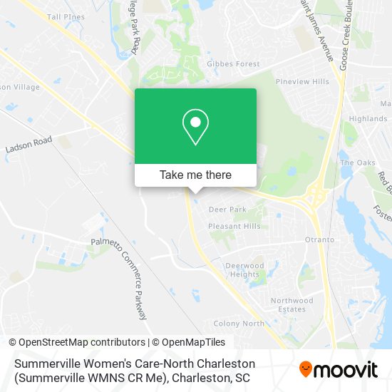 Summerville Women's Care-North Charleston (Summerville WMNS CR Me) map