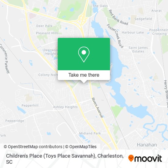 Mapa de Children's Place (Toys Place Savannah)