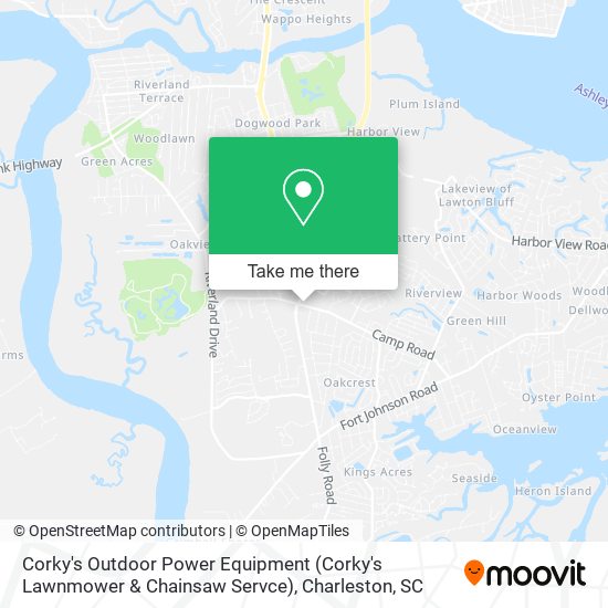 Mapa de Corky's Outdoor Power Equipment (Corky's Lawnmower & Chainsaw Servce)