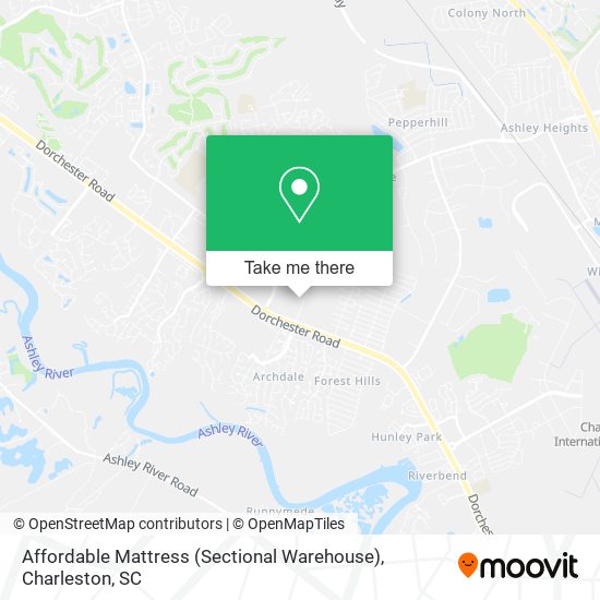 Mapa de Affordable Mattress (Sectional Warehouse)
