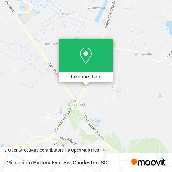 Millennium Battery Express map