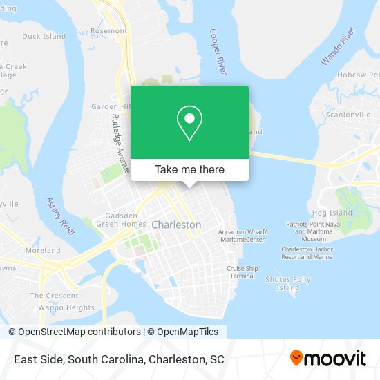 Mapa de East Side, South Carolina