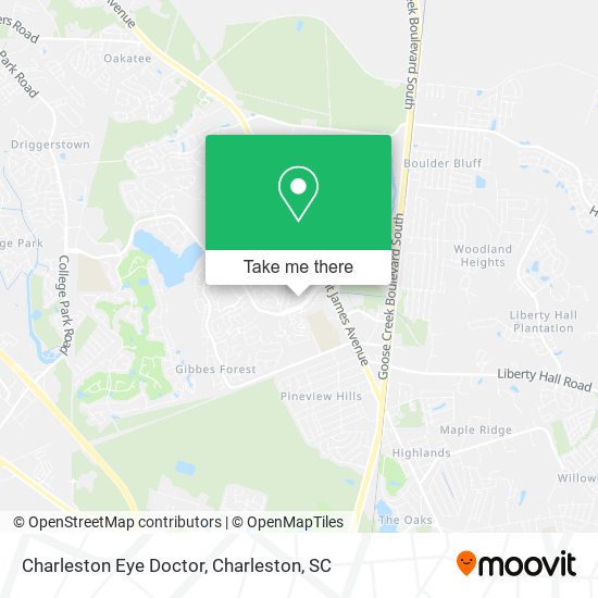 Mapa de Charleston Eye Doctor