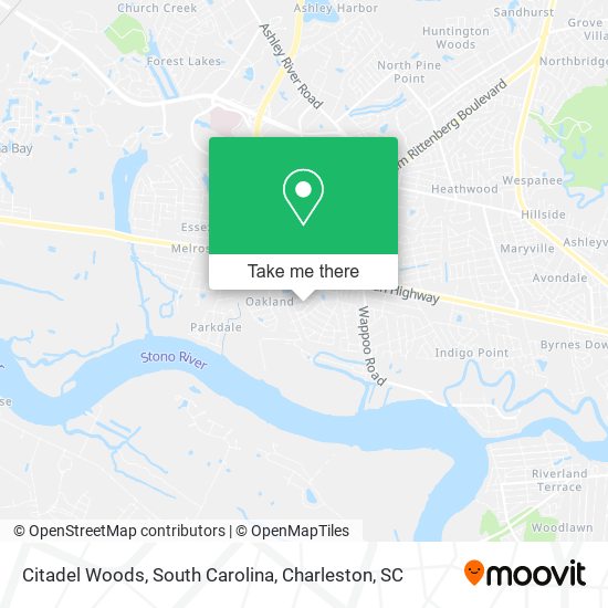 Mapa de Citadel Woods, South Carolina