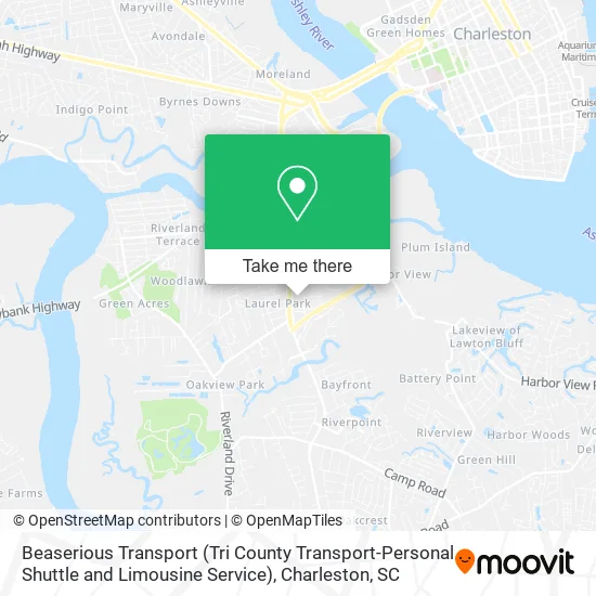 Mapa de Beaserious Transport (Tri County Transport-Personal Shuttle and Limousine Service)