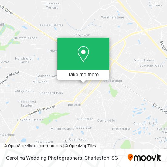 Mapa de Carolina Wedding Photographers