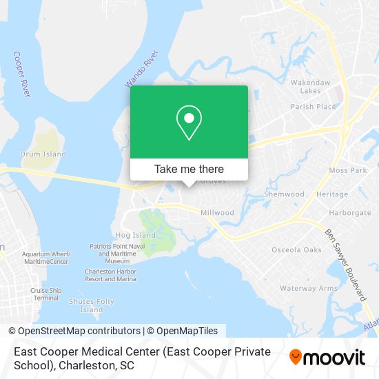 Mapa de East Cooper Medical Center (East Cooper Private School)