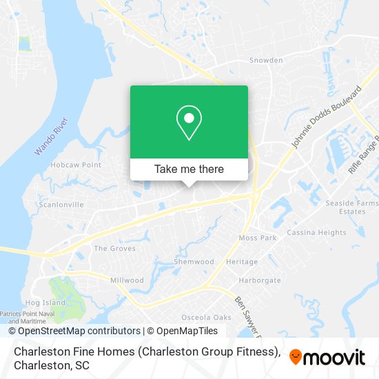 Mapa de Charleston Fine Homes (Charleston Group Fitness)