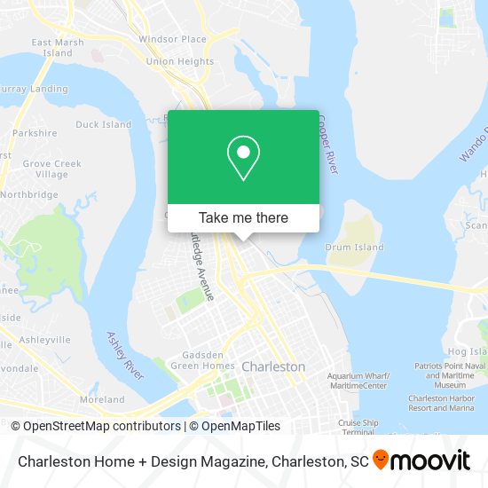 Mapa de Charleston Home + Design Magazine