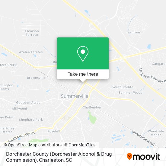 Mapa de Dorchester County (Dorchester Alcohol & Drug Commission)