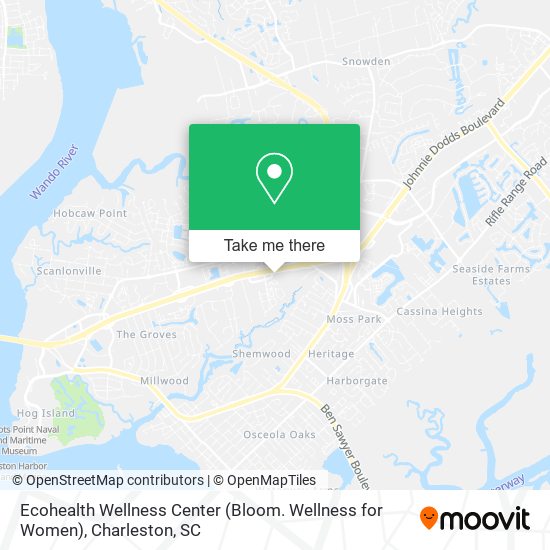 Mapa de Ecohealth Wellness Center (Bloom. Wellness for Women)