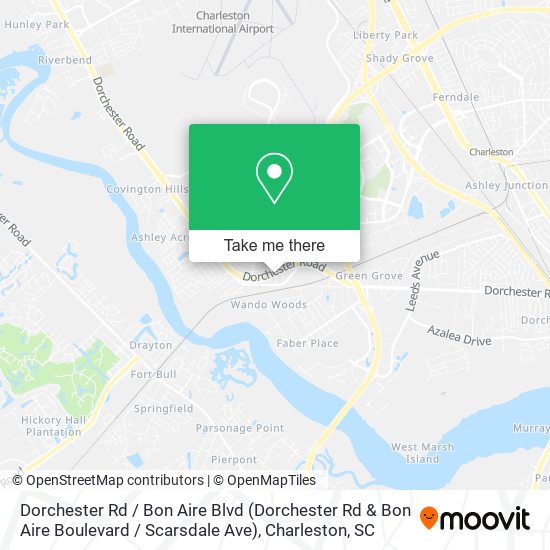 Mapa de Dorchester Rd / Bon Aire Blvd (Dorchester Rd & Bon Aire Boulevard / Scarsdale Ave)