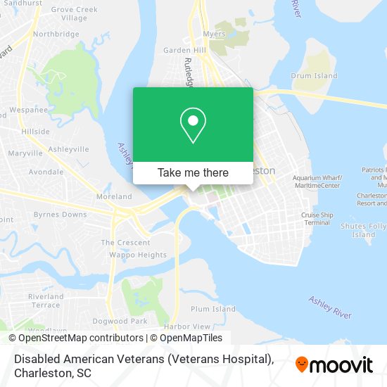 Mapa de Disabled American Veterans (Veterans Hospital)