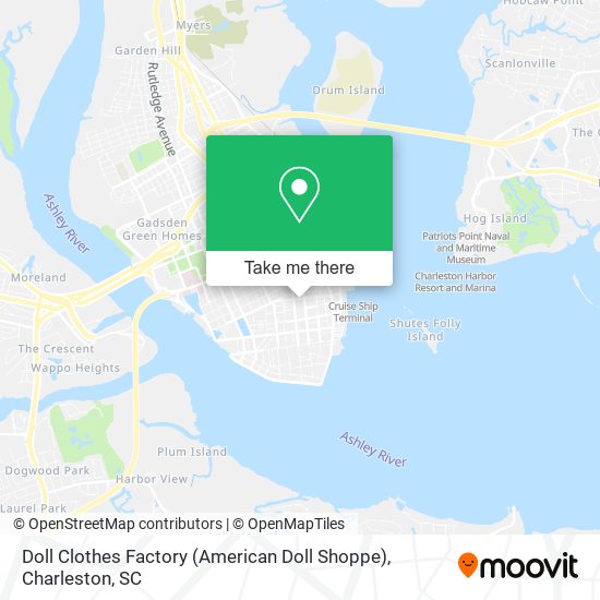 Mapa de Doll Clothes Factory (American Doll Shoppe)