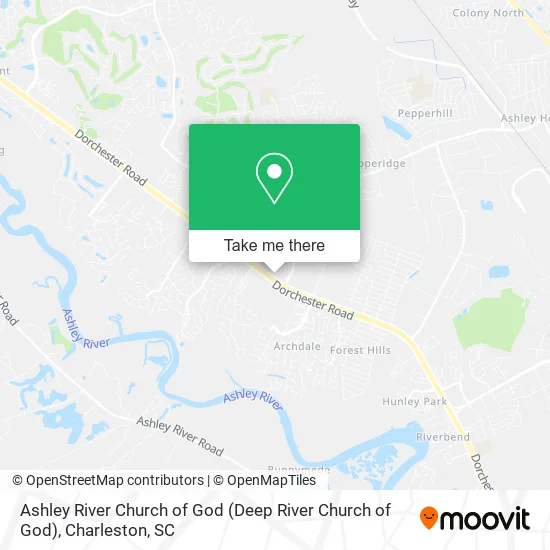 Ashley River Church of God map