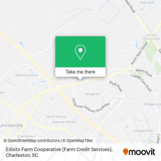 Mapa de Edisto Farm Cooperative (Farm Credit Services)