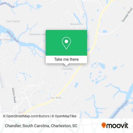 Mapa de Chandler, South Carolina