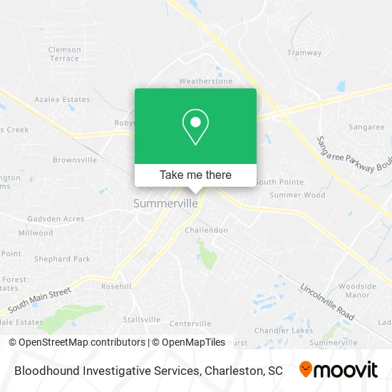 Bloodhound Investigative Services map