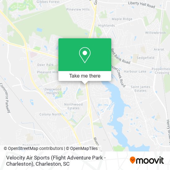 Velocity Air Sports (Flight Adventure Park - Charleston) map