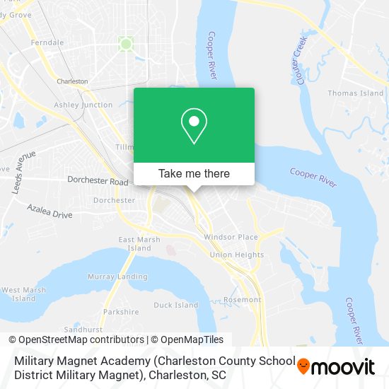 Military Magnet Academy (Charleston County School District Military Magnet) map