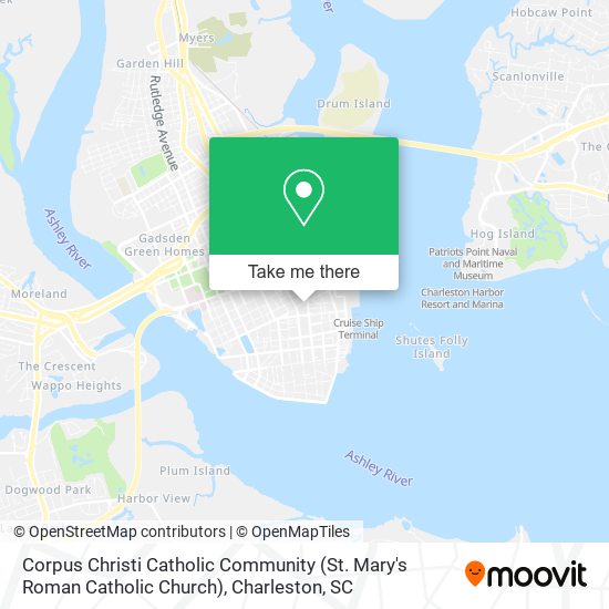 Mapa de Corpus Christi Catholic Community (St. Mary's Roman Catholic Church)