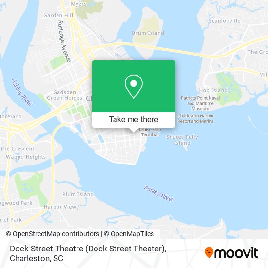 Mapa de Dock Street Theatre (Dock Street Theater)