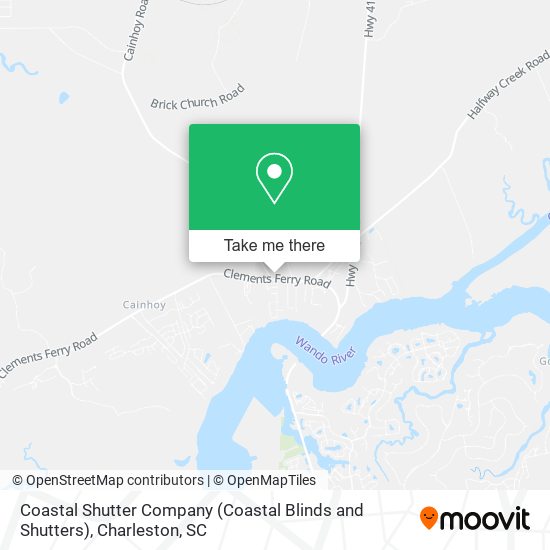 Mapa de Coastal Shutter Company (Coastal Blinds and Shutters)