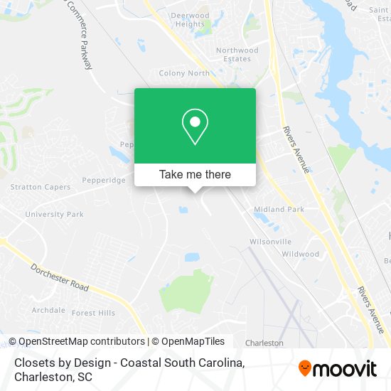 Mapa de Closets by Design - Coastal South Carolina