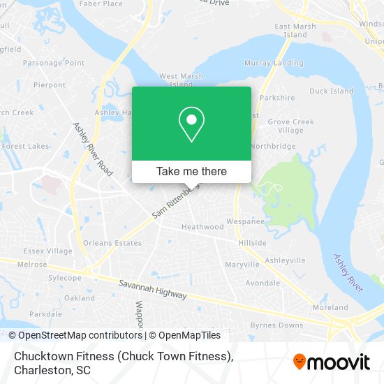 Mapa de Chucktown Fitness (Chuck Town Fitness)