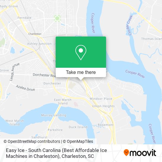 Mapa de Easy Ice - South Carolina (Best Affordable Ice Machines in Charleston)