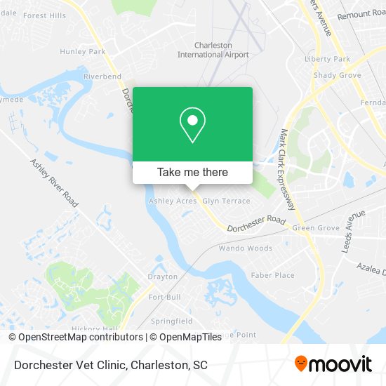 Mapa de Dorchester Vet Clinic