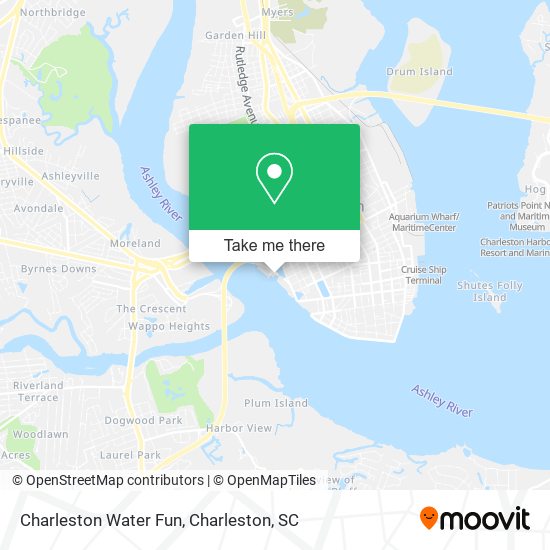 Mapa de Charleston Water Fun