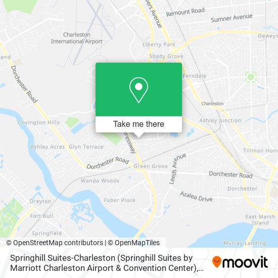 Mapa de Springhill Suites-Charleston (Springhill Suites by Marriott Charleston Airport & Convention Center)