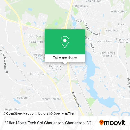 Miller-Motte Tech Col-Charleston map