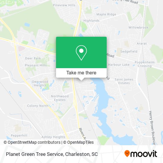 Mapa de Planet Green Tree Service