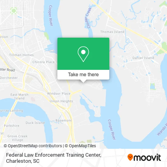 Federal Law Enforcement Training Center map