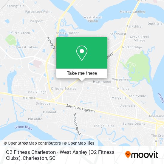 O2 Fitness Charleston - West Ashley (O2 Fitness Clubs) map