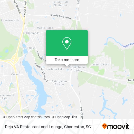 Mapa de Deja VA Restaurant and Lounge